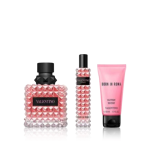 فالنتينو فالنتينو دونا بورن إن روما مجموعة هدايا - ( أو دو برفيوم 100 مل + أو دو برفيوم 15 مل + لوشن للجسم 50 مل)