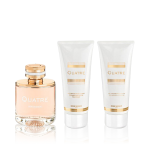 بوشرون كواتر مجموعة هدايا (أو دو برفيوم 100 مل + لوشن للجسم 100 مل + جل استحمام 100 مل)